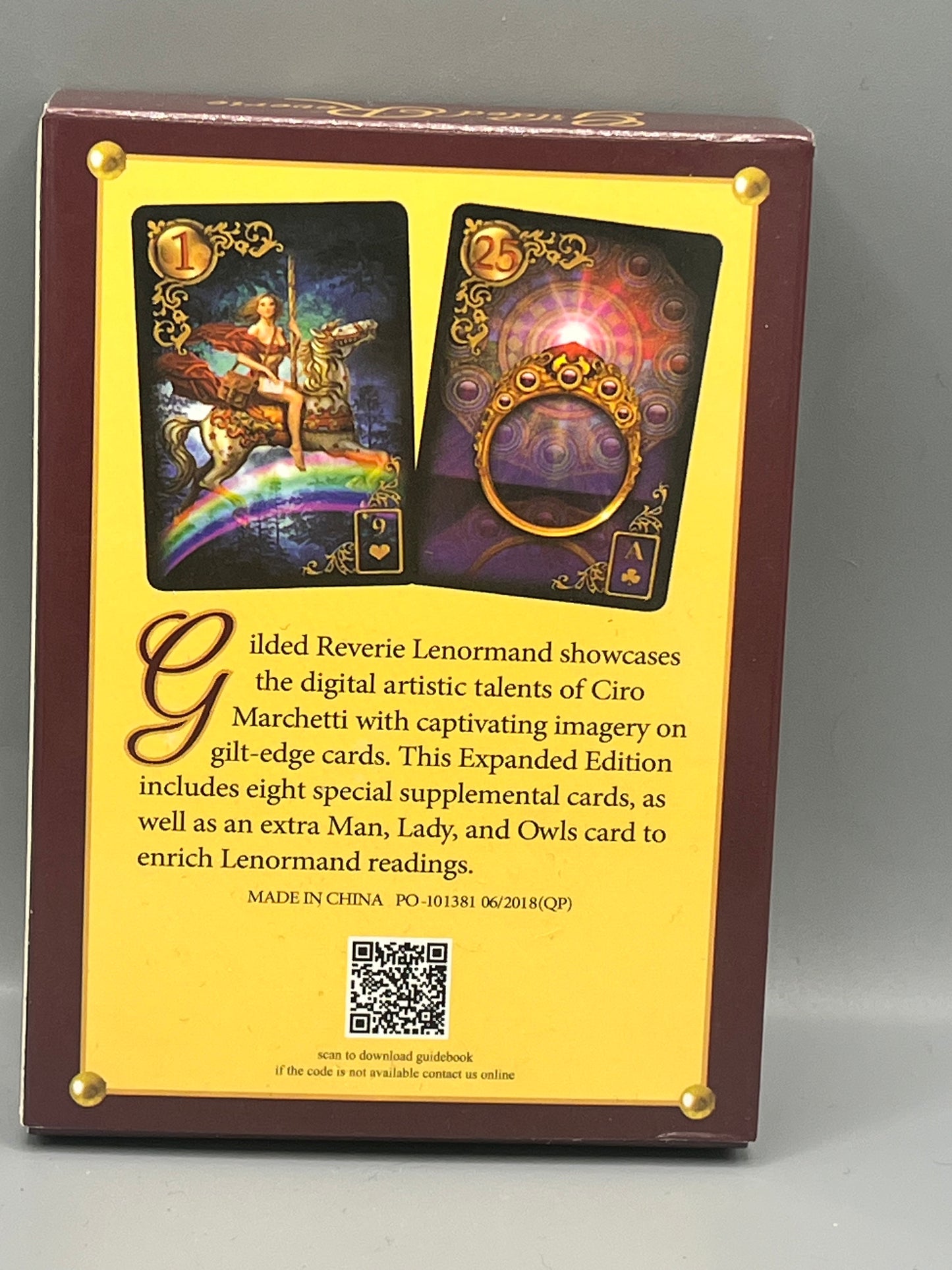 Gilded Reverie Lenormand Oracle Cards