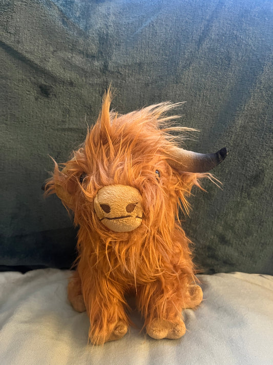 Mr Scruffy Highland cow plush