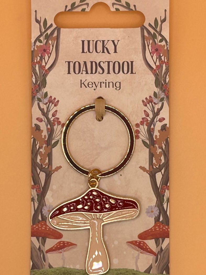 Lucky Toadstool Keyring