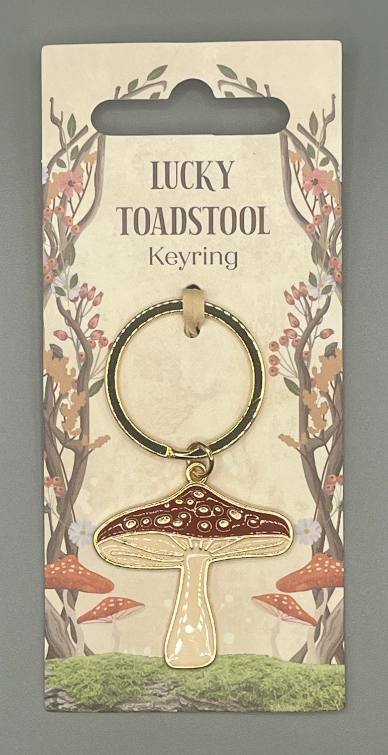 Lucky Toadstool Keyring